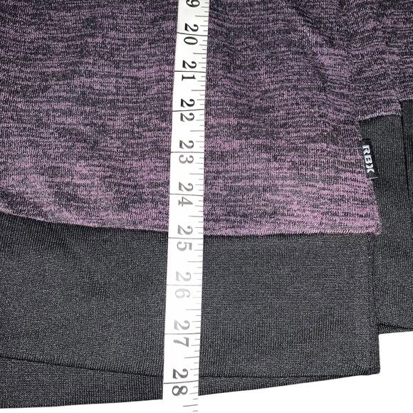 RBX Gym Shirt Women's Size Large Sunset Purple Cold Shoulder Mock Neck NWT - Picture 5 of 5